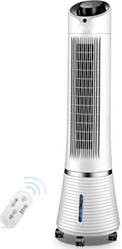 UUIINMNNM Air Cooler for Home Office Oscillating Tower Fan with Wheels Floor Air Conditioning Bladeless Quiet Air Cooler with Remote Control for Home and Office (Color : Size :)