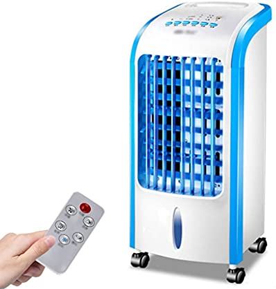 UUIINMNNM Evaporative Coolers Portable Air Conditioning Unit Cooler with Remote Control and Purifier Humidifier 4 Fan Speeds with Oscillation Function for Home Or Office Use