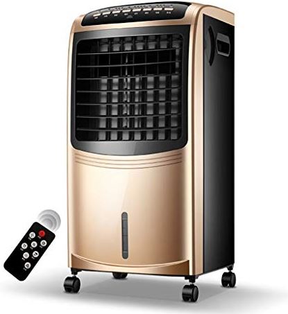 UUIINMNNM Cooling Heating Air Conditioning Portable Household Air Cooler Low Noise 80W 6.5L Water Tank Champagne Gold