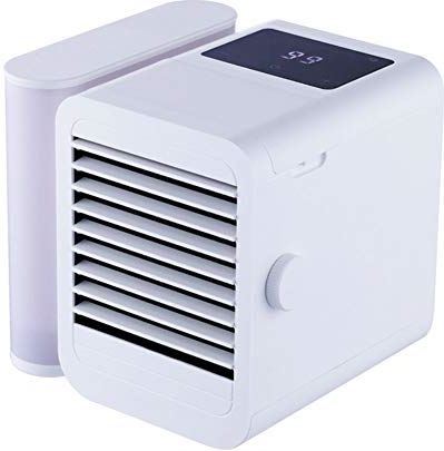 UUIINMNNM Air Cooler Summer Air Conditioning Fan USB Portable Cooling Machine 3 in 1 Personal Refrigeration Humidification Purification and 7 Colors LED for Indoor Home Office Dorms Room