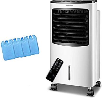 UUIINMNNM Evaporative Coolers Bedroom Air Conditoner Portable Evaporative Unit with Remote Control Humidifier and Purifier 3 Fan Speed for Home Office Bedroom(Free Ice Tray)