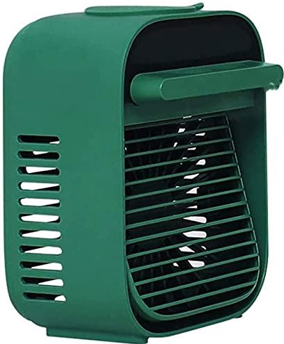 UUIINMNNM Portable Air Conditioner UBS Rechargeable Evaporative Air Cooler Fan with 3 Speeds Cordless Personal air Conditioner for Room Office (Green)