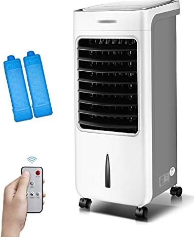 UUIINMNNM Air Cooler for Home Office Air Coolers Evaporative Coolers Evaporative Misting Humidifier with Remote Control Portable Air Conditioner Fan and Bladeless Noiseless Fan for Office Dorm Room