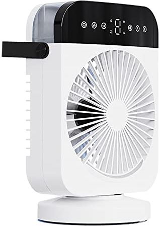 SHIXUE Draagbare luchtkoeler fan timing schudden hoofd luchtkoeler 4 ventilatorsnelheden, mobiele koelventilator persoonlijke airconditioner mini-desktop luchtkoeler fan