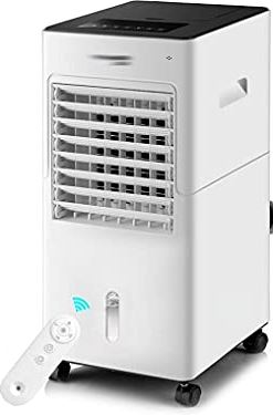 UUIINMNNM Evaporative Coolers Portable Air Conditioning Unit Cooler with Remote Control and Purifier Humidifier 3 Fan Speeds with Oscillation Function for Home Or Office Use