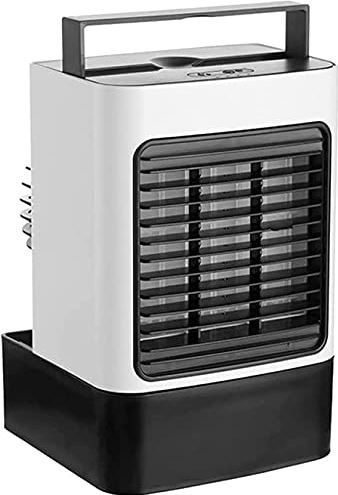 UUIINMNNM Portable air Conditioner Fan Personal air Cooler Table Fan Silent air Circulator Suitable for Home Office Room (White)