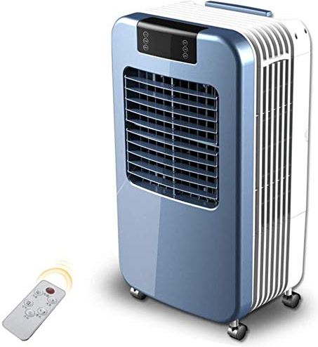 UUIINMNNM Evaporative Coolers Outdoor Indoor Portable Evaporative Air Conditioner Remote Control Quiet Air Cooler Carbon Dust Filter Humidifier Whole Room Blue 38 * 22 * 16inch