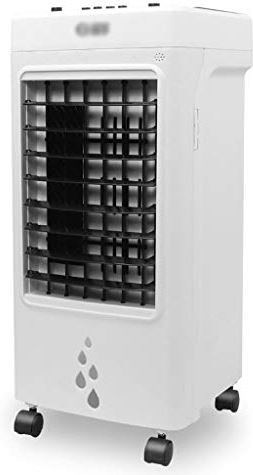 UUIINMNNM Mechanical Portable Air Conditioner Fan with 2 Ice Crystal Boxes Timing 60w Evaporative Air Cooler with 6L Water Tank 3 Speed for Home Office Bedroom White