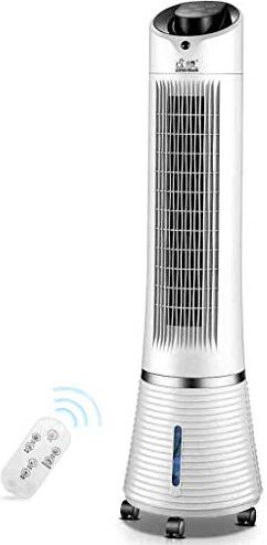 UUIINMNNM Air-Conditioning Fan Silent Cold Fan Home Humidification Air Conditioner Vertical Tower Fan Single Cold Small Air Conditioner