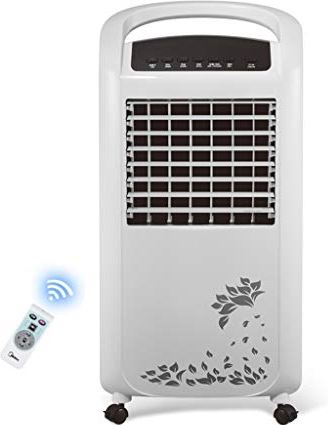 UUIINMNNM Moving The Air Cooler Cold Warm Dual use Air Conditioner 4 in 1 Low Noise Large Water Tank No Water Pipe Modern Home Refrigeration Fan White