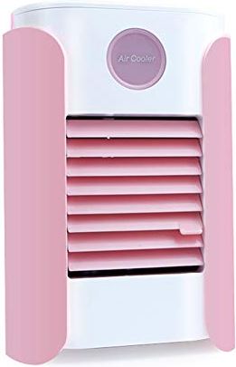 UUIINMNNM Household Air Cooler Personal Air Conditioner USB Portable Mini Air Conditioner with Humidifier 4 Color LED Light for Office Dormitory Home Travel