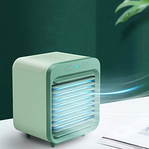 UUIINMNNM Mini Air Cooler Portable Personal USB Cooling Air Conditioning Fan with Humidification 3 Speeds Desktop Cooling Fan for Office Home Dorm Travel