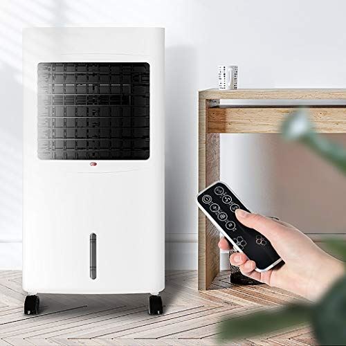 UUIINMNNM Summer Portable Air Conditioner 15h Timing 8L Water Tank Cold Warm Dual Use Air Cooler No Tube Three Dimensional Air Cooler White