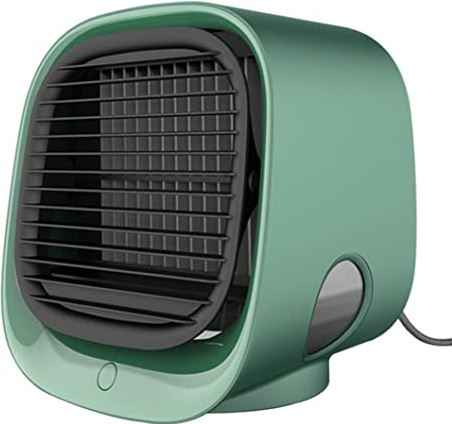 Sanfiyya Mini Airconditioner USB Luchtkoeler Verstelbare Draagbare Koelventilator Verdamping Koeler Purifier Home Outdoor Green