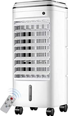 UUIINMNNM Evaporative Coolers Portable Air Conditioning Unit Cooler with Remote Control and Purifier Humidifier 3 Fan Speeds with Oscillation Function for Home Or Office Use