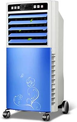 UUIINMNNM Air Coolers Office Remote Control Bladeless Space Ultra Quiet Single Cool for Bedroom Air Conditioning Unit House Water Cooled Portable Cold Air Fan White