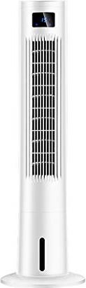 UUIINMNNM Tower Chiller Living Room Without Leaf Mute Vertical Cold Fan Bedroom Air Conditioner Chiller with Timing and Intelligent Remote Control Design White 90x30cm