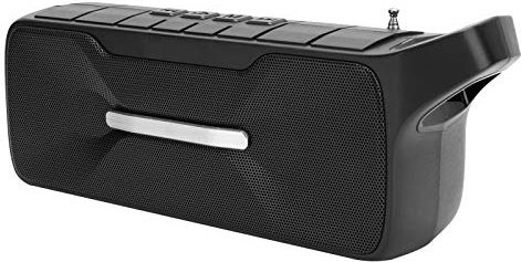 FYZXF Draadloze USB Bluetooth-luidspreker, ABS behuizing luidspreker met zaklamp, Solar opladen geluidsversterker (zwart/rood/groen/blauw) (blauw) (zwart)