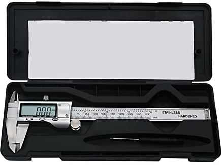 XWJSKJ 6-inch 150 mm roestvrijstalen elektronische digitale Vernier remklauw metalen micrometer meten (Color : Caliper box)