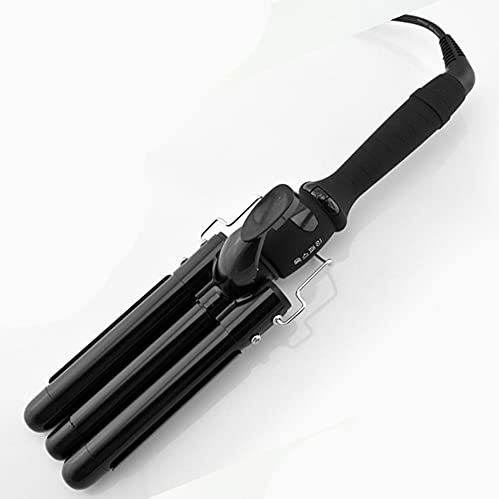 AZOPINBRE Professionele Wave Haar Styler Haar Curling Iron 3 Barrels Big Golf Curling Iron Haarkrulspelden Krimpen Iron Fluffy Waver Salon Styling Tools/Roze / 22mm (Color : Black, Size : 28mm)