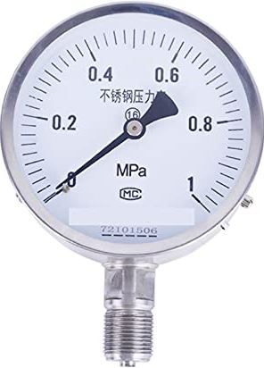 XWJSKJ Alle roestvrijstalen manometer micro-drukmeter anti-vibratiedrukmeter (Color : White, Size : 0~0.25)