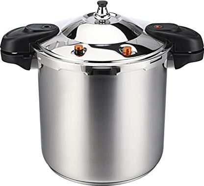 UUIINMNNM 304 Stainless Steel Large Pressure Cooker Explosion-proof High-pressure Six-layer Large Family Soup Pot Slow Cooker Universal for Gas Electromagnetic Stove (Size : 33L) (26L)