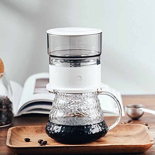 ETIN Draagbare espressomachine, Mini Hand Brew Koffiemachine, All-in-One Koffiezetapparaat, voor Thuiskantoor Reizen Camping (beker niet inbegrepen)