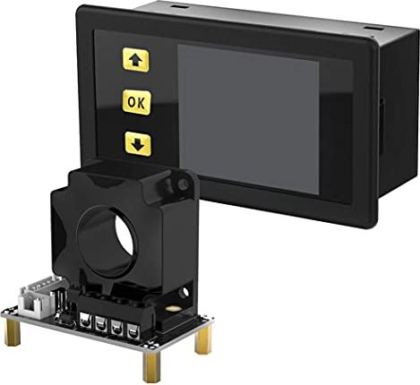 Hainice Capaciteitsmeter DC Huidige 100A 9010H Black Voltmeter Ammeter Power Watt Hall Sensor met LCD-scherm Kerstmis voor de industrie, capaciteitsmeter