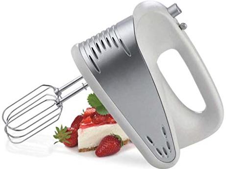 UUIINMNNM Hand Mixer Electric 200W Multi-speed Hand Mixer with Turbo Button Easy Eject Button and 5 Attachments (Beaters Dough Hooks)