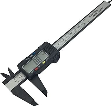 XWJSKJ 6 inch LCD 15 0mm Digital Electronic Carbon Fiber Vernier Caliper Gauge Micrometer (Color : 6)