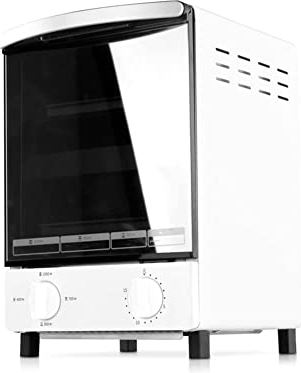 MXXHFC Dubbellaagse elektrische oven, pizzamaker, ontbijtmaker, huishoudelijke multifunctionele automatische cakebakoven met grote capaciteit, met bakplaat, geschikt voor roosteren, braden en
