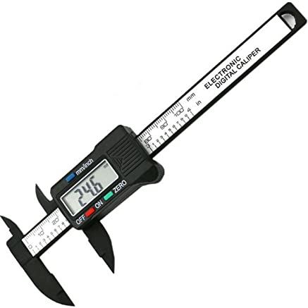 XWJSKJ Digitale remklauw 6 inch Elektronische Vernier Remklauw 100 mm remklauw Micrometer Digitale liniaal Meetgereedschap 150mm 0,1 mm (Color : 100mm black)