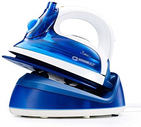 UUIINMNNM Home Steam Iron with Nonstick Soleplate - Small Size Lightweight - Best for Travel - Powerful Steam Output - Dry Iron Function 1100 Watt