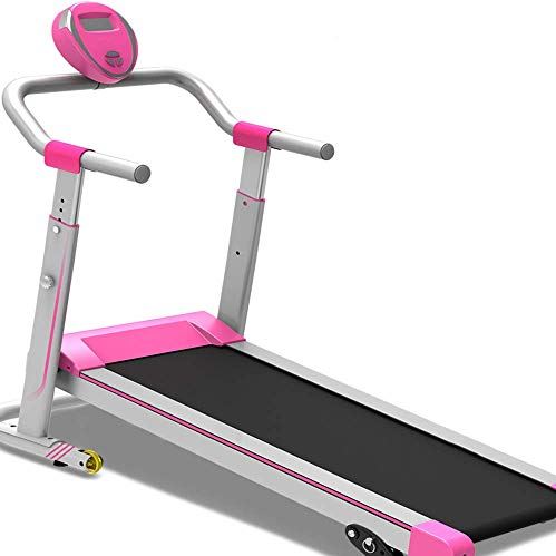 DFJU Machines Loopband Thuis Mini Kinderen Volwassen Wandelmachine Sport Fitnessapparatuur Loopband (roze)