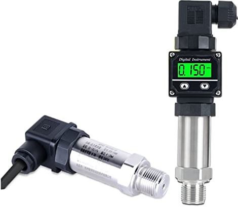 XWJSKJ Gezamenlijke test druktransmitter sensor water gas olie hydraulische negatieve druk hoge temperatuur digitale display druk zender (Color : 1, Size : C)