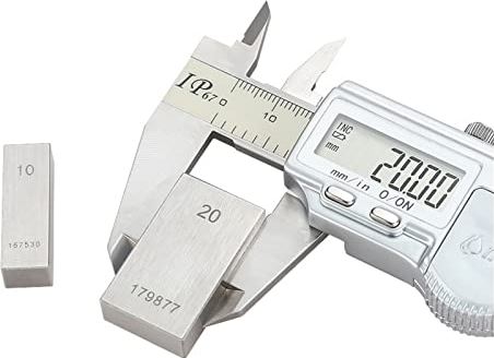 XWJSKJ Gauge Blok 103 Grade 0 Grade 1 Remklauw Micrometer Blok Gauge Tool Stalen Blok Gauge Standaard Gauge Blokkalibratieblok (Color : Level 1, Size : 103 blocks)