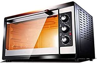 UUIINMNNM Convection Countertop Toaster Oven Includes Bake Pan Broil Rack Toasting Rack Stainless Steel/Black