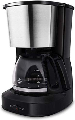 SXLCKJ Filterkoffiezetapparaat, anti-druppelontwerp Afneembaar filter Warmhouden 0,65L voor 5 kopjes (130 ml/kopje) koffie (thuisbreker)