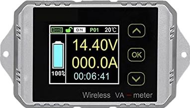 UUIINMNNM Battery tester VAT1300 100V 300A Wireless ammeter voltmeter battery capacity monitoring coulomb counter 12V 24V 48V color screen meter