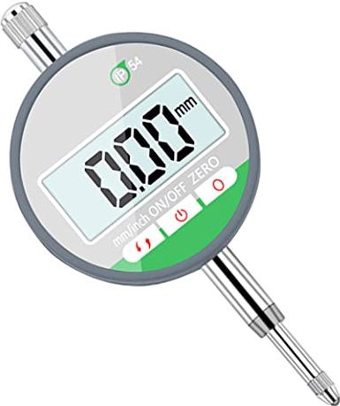 GGOOD Dial Indicator Meter IP54 Digitale Dial Indicator Probe 0-12.7mm Hoge Precisie Zilver 0,001mm Indicator, IP54 Oliebestendige Digitale Micrometer