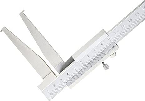 XWJSKJ 9-300mm Binnen Groove Vernier Caliper Lange Dubbele Klauw Roestvrij staal Inner Vernier Calipers voor houtbewerking Meetgereedschappen (Color : 9 200 Inside Groove)