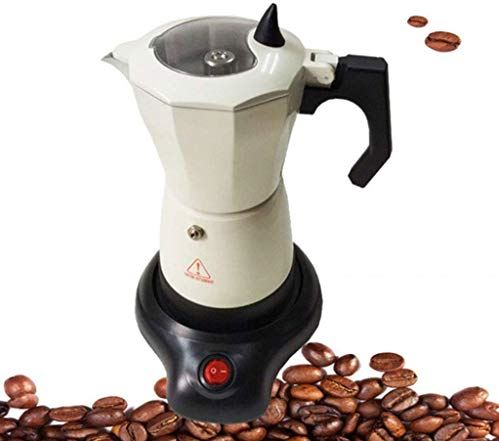 SXLCKJ Transparant Ontwerp Draagbare Elektrische Koffiezetapparaat Rvs Espresso Mokka Koffiezetapparaat Pot (thuisbreker)