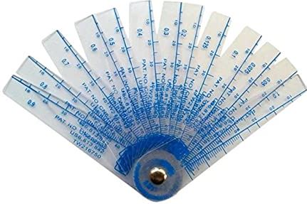 XWJSKJ 0.05-1mm Dikte Plastic Plug Feelder Gauge Gap Filler meetinstrument met PVC-blad