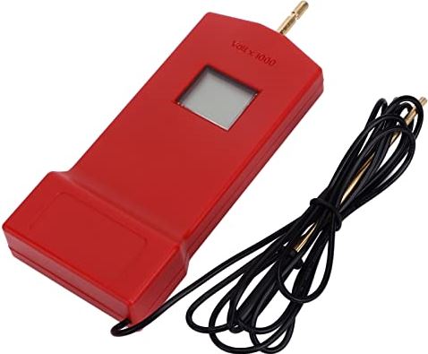 Socobeta Hekspanningstester, LCD 200-15000V ABS Hekspanningzoeker Werkt op batterijen voor huistuinen(rood)