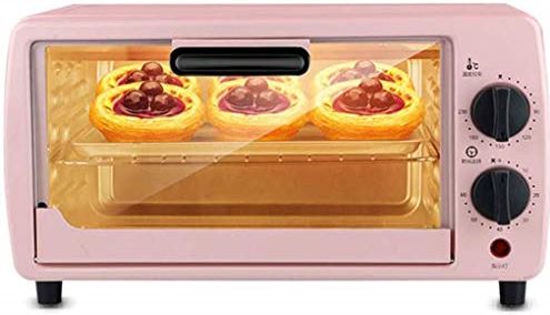 BOWENDIAN 9L Mini-Oven, Met 600W Instelbare Temperatuur 0-230 En 60-Minuten Timing Temperatuurregeling Dubbele Glazen Deur Elektrische Oven (B) (B) Esthetisch En Praktisch