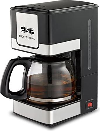 fohapfam 1.5L espressomachine, volautomatische koffiemachine, Amerikaanse cappuccino-koffiemachine, capaciteit van 10~12 kopjes, voor thuisbarista's, 800 W