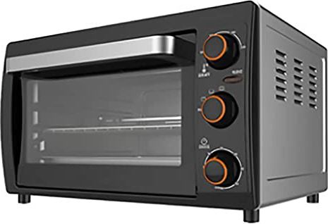 MXXHFC Desktop, 26L elektrische oven en grill, 1200W vermogen, temperatuurregeling 80? tot 240?, dubbele glazen deur, verwijderbare kruimellade, met 15-minuten timer, gemakkelijk te bakken