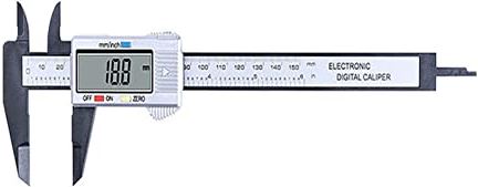XWJSKJ Digitale remklauw 6 inch Elektronische Vernier Remklauw 100 mm remklauw Micrometer Digitale liniaal Meetgereedschap 150mm 0,1 mm (Color : AH0176-02)