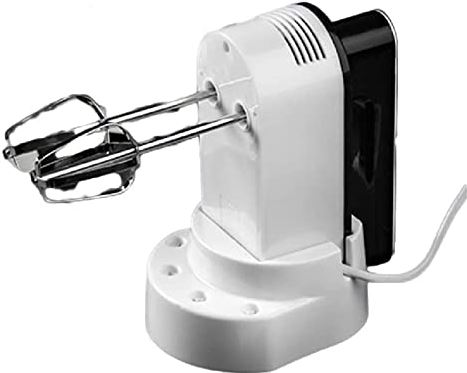 UUIINMNNM Hand Mixer Electric 150w Ultra Power Kitchen Hand Mixer With 2 * 5-Speed Handheld Mixer with Storage Base Turbo Boost/Self-Control Speed Eject Button + 4 Stainless Steel Accessories