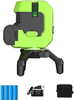 CGgJT 5 Lines 6 Points Multipurpose Laser Level,Automatic Self Leveling, 360° Horizontal and Vertical Cross Super Powerful Green Laser Beam Line